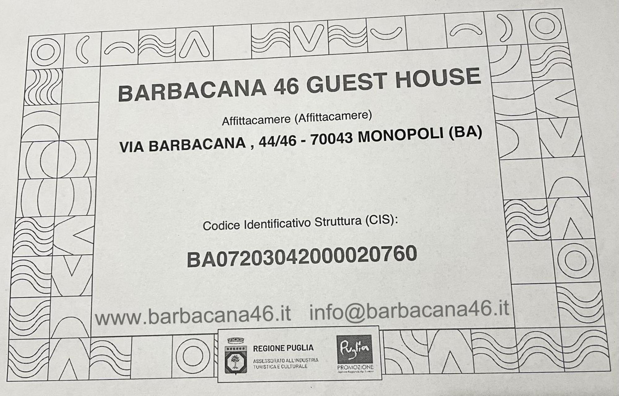 Barbacana46 Guest House Monopoli Dış mekan fotoğraf